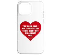 Psalm 119:11 - Thy Word Have I Hid in Mine Heart Bible Verse Coque pour iPhone 16 Pro Max