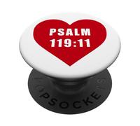 Psalm 119:11 - Thy Word Have I Hid in Mine Heart Reference PopSockets PopGrip Adhésif