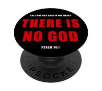 Psalm 14:1 The Fool Has Said, There is NO God - Evangelism PopSockets PopGrip Adhésif