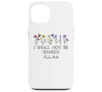 Psalm 16:8 Will I Shall Not Be Shaken Bible Verse Christian Coque pour iPhone 13