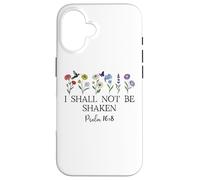 Psalm 16:8 Will I Shall Not Be Shaken Bible Verse Christian Coque pour iPhone 16