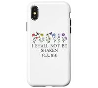 Psalm 16:8 Will I Shall Not Be Shaken Bible Verse Christian Coque pour iPhone X/XS