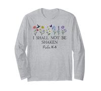 Psalm 16:8 Will I Shall Not Be Shaken Bible Verse Christian Manche Longue