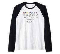 Psalm 16:8 Will I Shall Not Be Shaken Bible Verse Christian Manche Raglan