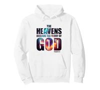 Psalm 19:1 Heavens Declare Glory of God Christian Creation Sweat à Capuche