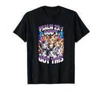 Psalm 23 1 | « God's GOT This » | Amoureux des Chats chrétiens T-Shirt