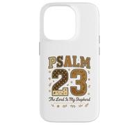 Psalm 23 The Lord is My Shepherd Stitched Patchwork Christia Coque pour iPhone 14 Pro