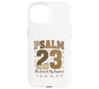 Psalm 23 The Lord is My Shepherd Stitched Patchwork Christia Coque pour iPhone 15