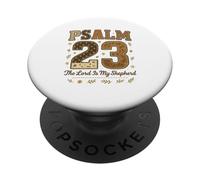 Psalm 23 The Lord is My Shepherd Stitched Patchwork Christia PopSockets PopGrip Adhésif