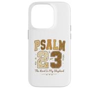 Psalm 23 The Lord is My Shepherd Stitched Vintage Christian Coque pour iPhone 14 Pro