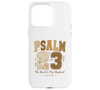 Psalm 23 The Lord is My Shepherd Stitched Vintage Christian Coque pour iPhone 15 Pro Max
