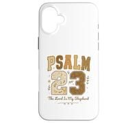 Psalm 23 The Lord is My Shepherd Stitched Vintage Christian Coque pour iPhone 16 Plus