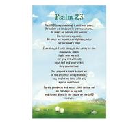 Psalm 23 & The Lord is My Shepherd Wall Art - Christian Bible Teaching Poster for Home, Church, Office Decor(Unframed,08x12inch(20x30cm))
