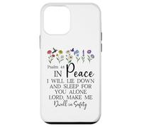 Psalm 4:8 I Will Lie Down and Sleep in Peace God Bible Verse Coque pour iPhone 12 Mini