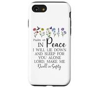 Psalm 4:8 I Will Lie Down and Sleep in Peace God Bible Verse Coque pour iPhone SE (2020) / 7/8