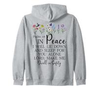 Psalm 4:8 I Will Lie Down and Sleep in Peace God Bible Verse Sweat à Capuche