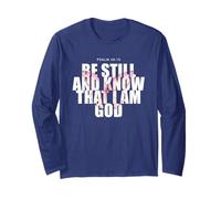 Psalm 46:10 Be Still & Know - Women Girls Butterfly Manche Longue