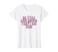Psalm 46:10 Be Still & Know - Women Girls Butterfly T-Shirt