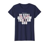 Psalm 46:10 Be Still & Know - Women Girls Butterfly T-Shirt