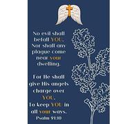 Psalm 91:10 No Evil Shall Befall You: Christian Notebook Journal For Sunday Service Sermon Notes Bible Study Keeping Daily Records Writing Thoughts & Great Ideas: 6*9 Notebook Journal, College Ruled,