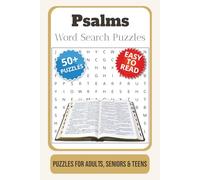 Psalm Word Search Puzzle Book: Word Searches with Easy to Read Print about Psalms, Scripture, Worship, and More | 6x9 inches, 110 pages | 50+ puzzles … Gift for Vacations, Holidays and Free Times