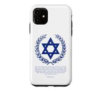 Psalms 122:6-9 Elegant Star of David Israel Bible Verse Coque pour iPhone 11