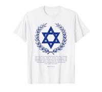Psalms 122:6-9 Elegant Star of David Israel Bible Verse T-Shirt