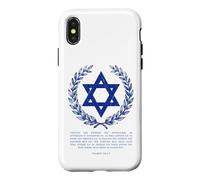 Psalms 122:6-9 Star of David Israel Bible Verse Gr oque pour iPhone X/XS