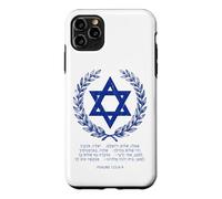 Psalms 122:6-9 Star of David Israel Bible Verse Hebrew Coque pour iPhone 11 Pro Max
