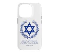 Psalms 122:6-9 Star of David Israel Bible Verse Hebrew Coque pour iPhone 14 Pro