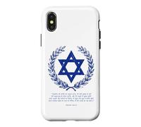 Psalms 122:6-9 Star of David Israel Bible Verse Hindi Coque pour iPhone X/XS
