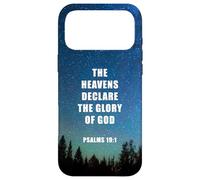 Psalms 19:1 The Heavens Declare Glory of God - Faith Verse Coque pour iPhone 17 Pro Max