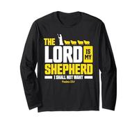 Psalms 23:1 The Lord is My Shepherd Christian Wear Manche Longue