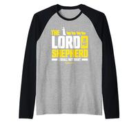 Psalms 23:1 The Lord is My Shepherd Christian Wear Manche Raglan