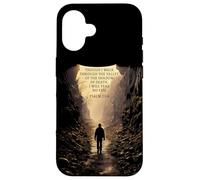 Psalms 23:4 Though I Walk Through The Valley Christian Bible Coque pour iPhone 16