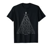 Psalms 23 Though I Walk Through The Valley - German Bible T-Shirt
