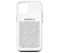 Psalms 91 Bible Verse Protection Safety Blessing (French) Coque pour iPhone 12/12 Pro