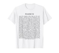 Psalms 91 Bible Verse Protection Safety Blessing (French) T-Shirt