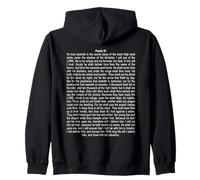 Psalms 91 Full KJV Bible Verse Protection & Safety Blessing Sweat à Capuche