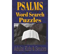 Psalms Bible Word Search Puzzle Book: Word Searches with Easy to Read Print About Psalms, Bible, Bible Lovers, I 6 x 9 Inches, 110 Pages, I 50+ ... for Study, Holidays, Vacation, Free time