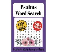 Psalms Word Search Puzzle Book: Word searches with Easy to Read print about the Bible, Grace, Parables and more | 6x9 inches, 110 pages; 50+ puzzles…Gift for Vacations, Holiday, and Relaxing time