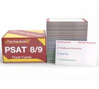 PSAT 8/9 Prep Study Cards 2026-2027: PSAT 8/9 Exam Prep and Practice Test Questions for the Reading, Writing, and Math [Full Color Cards]