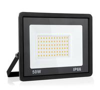 Psatfito G Projecteur LED 50w, 5400 Lm Projecteur LED Extérieur, Étanchéité Ip66 Lumière Blanche Chaude 3000k Éclairage de Sécurité Extérieur pour Entrepôt, Garage, Arrière-Cour, Lot de 1