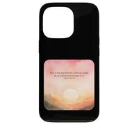 Psaume 118:24 This is The Day Lord Made Rejoice Glad Faith Coque pour iPhone 13 Pro