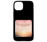Psaume 118:24 This is The Day Lord Made Rejoice Glad Faith Coque pour iPhone 15 Plus
