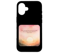 Psaume 118:24 This is The Day Lord Made Rejoice Glad Faith Coque pour iPhone 16