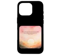 Psaume 118:24 This is The Day Lord Made Rejoice Glad Faith Coque pour iPhone 16 Pro