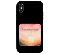 Psaume 118:24 This is The Day Lord Made Rejoice Glad Faith Coque pour iPhone X/XS