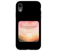 Psaume 118:24 This is The Day Lord Made Rejoice Glad Faith Coque pour iPhone XR