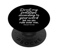 Psaume 119 133 Dirigez Mes Pas Selon Votre Parole PopSockets PopGrip Adhésif